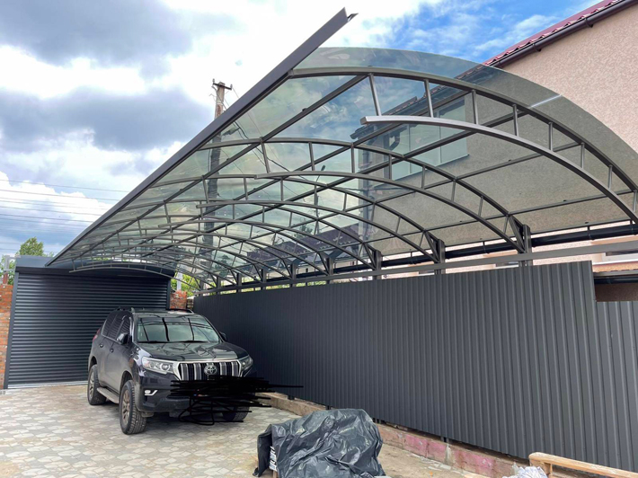 навіс над автомобілем ціна Київ